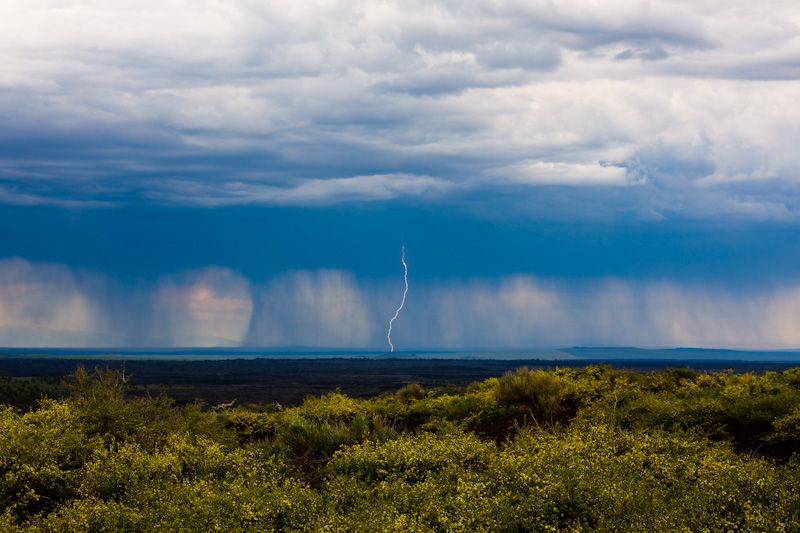 Thunderstorm From Summit Of Inferno Cone